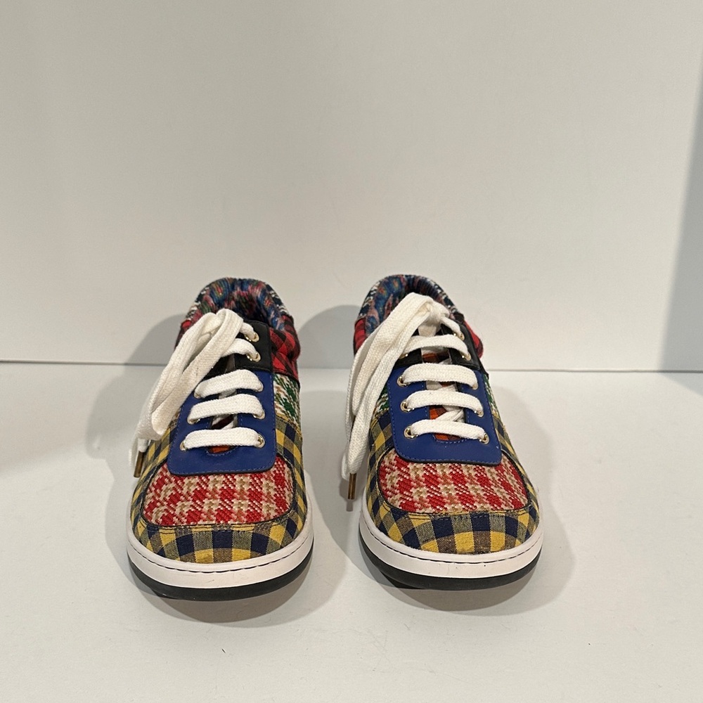 Irregular Choice Plaid Tennis Shoes - Picture 3 of 6
